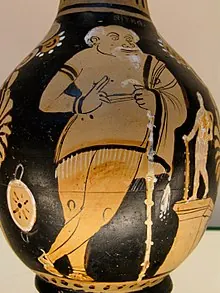 Xanthias - probably telling a god to shut up
